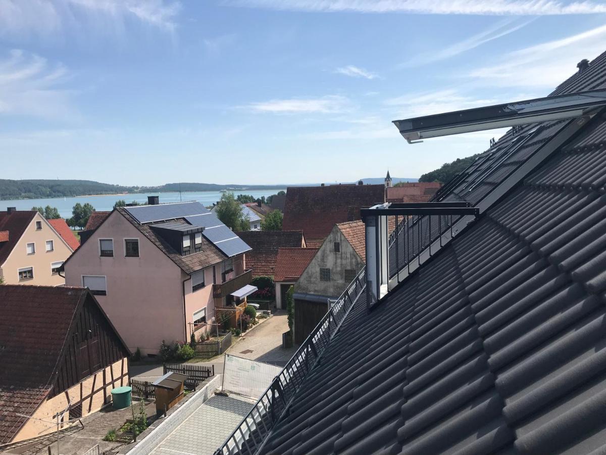 Sonniges 4 **** DG-Apartment mit Aufzug+Seeblick Pleinfeld Exterior foto